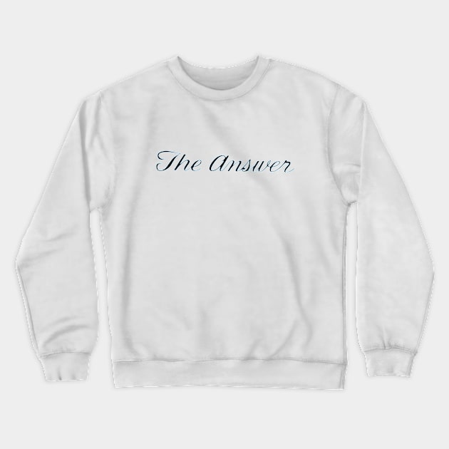 Harry O - The Answer Crewneck Sweatshirt by wildzerouk